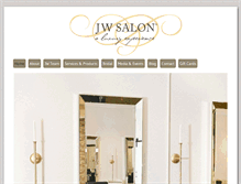 Tablet Screenshot of jwhairsalon.com